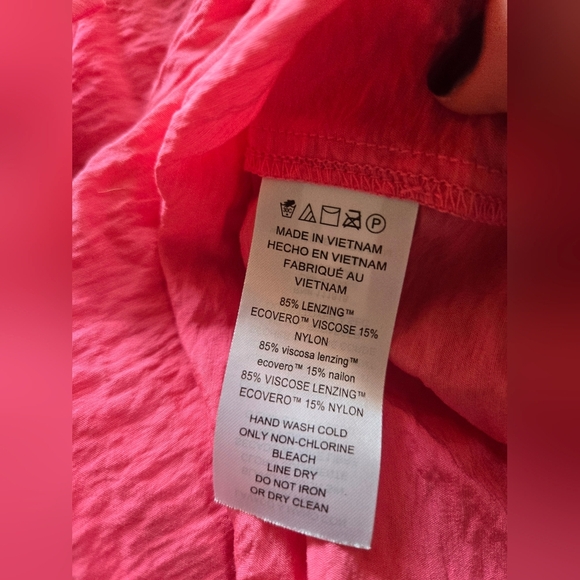 Michael Kors | Vibrant Pink Button-Down Shirt, Size L - Picture 6 of 8